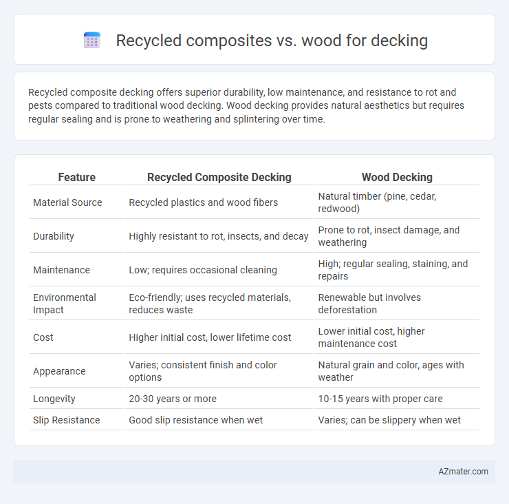 Recycled composites vs. wood for decking - What is The Difference?