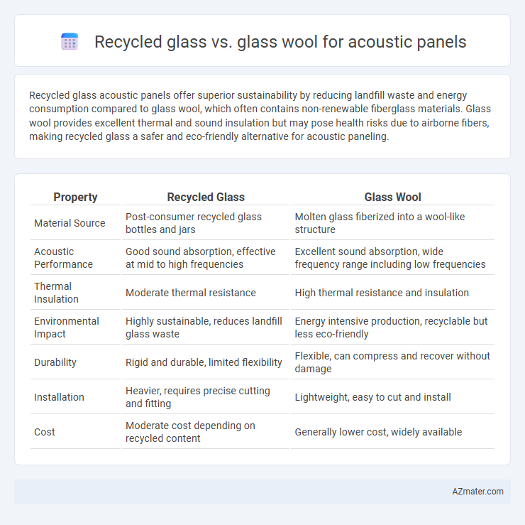 Recycled glass vs. glass wool for acoustic panels - What is The Difference?