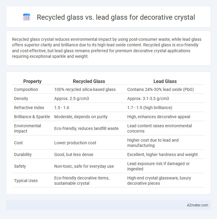 Recycled glass vs. lead glass for decorative crystal - What is The Difference?
