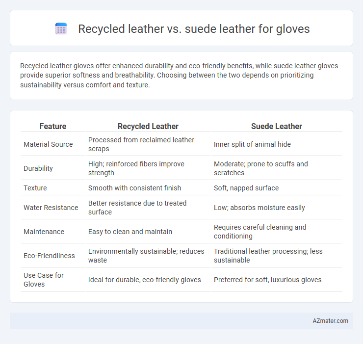 Recycled leather vs. suede leather for gloves - What is The Difference?