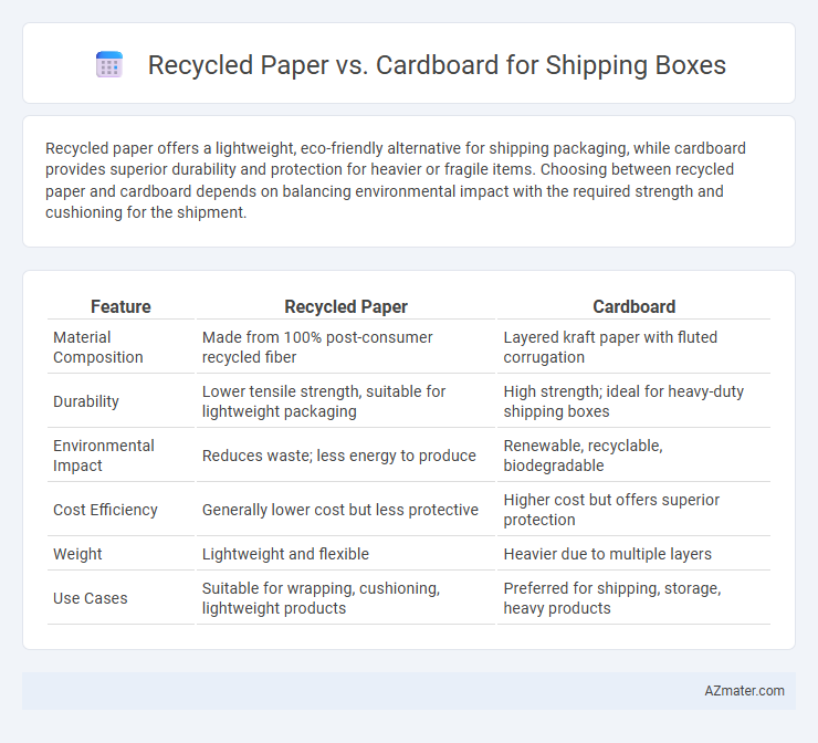 Recycled Paper vs. Cardboard for Shipping Boxes - What is The Difference?