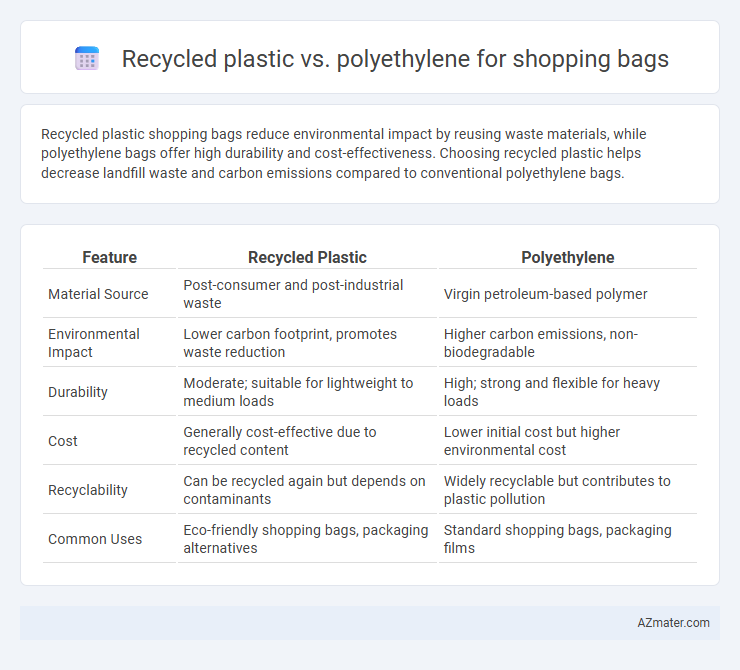 Recycled plastic vs. polyethylene for shopping bags - What is The Difference?