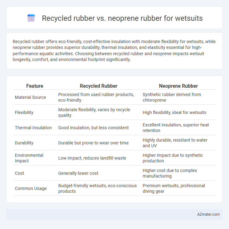 Recycled rubber vs. neoprene rubber for wetsuits - What is The Difference?