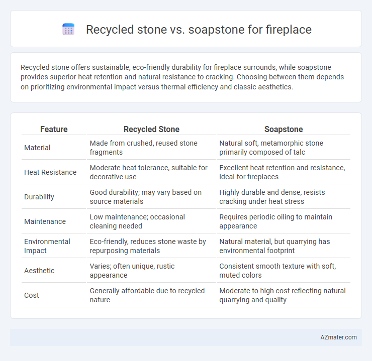 Recycled stone vs. soapstone for fireplace - What is The Difference?