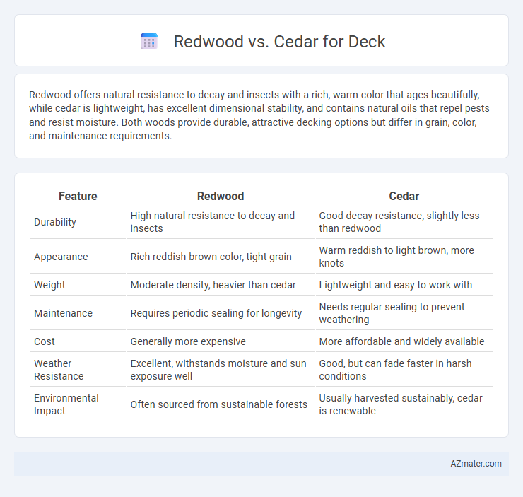 Redwood vs. Cedar for Deck - What is The Difference?