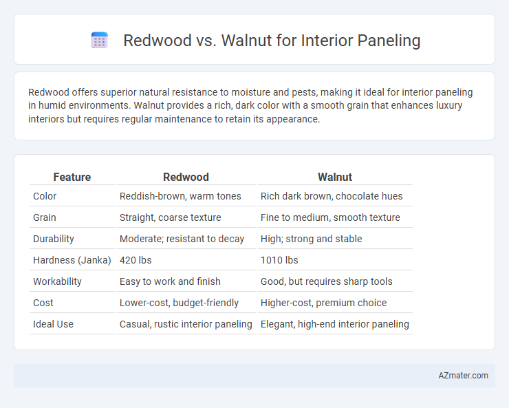 Redwood vs. Walnut for Interior Paneling - What is The Difference?