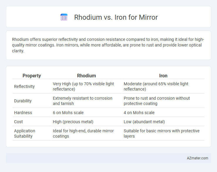 Rhodium vs. Iron for Mirror - What is The Difference?