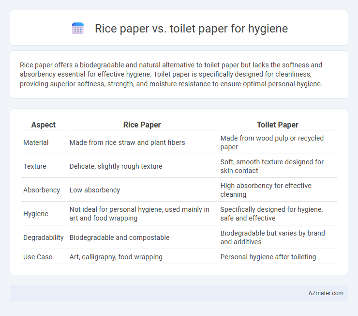 Rice paper vs. toilet paper for hygiene - What is The Difference?