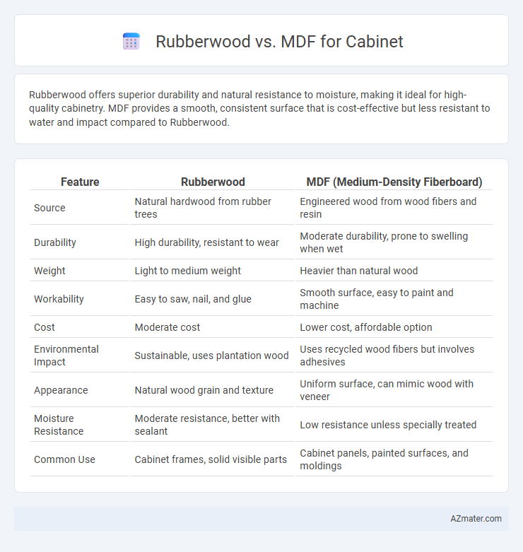 Rubberwood vs. MDF for Cabinet - What is The Difference?