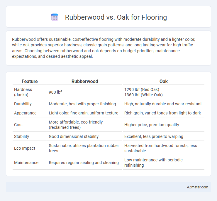 Rubberwood vs. Oak for Flooring - What is The Difference?