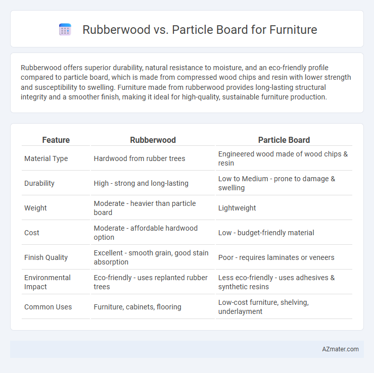Rubberwood vs. Particle Board for Furniture - What is The Difference?