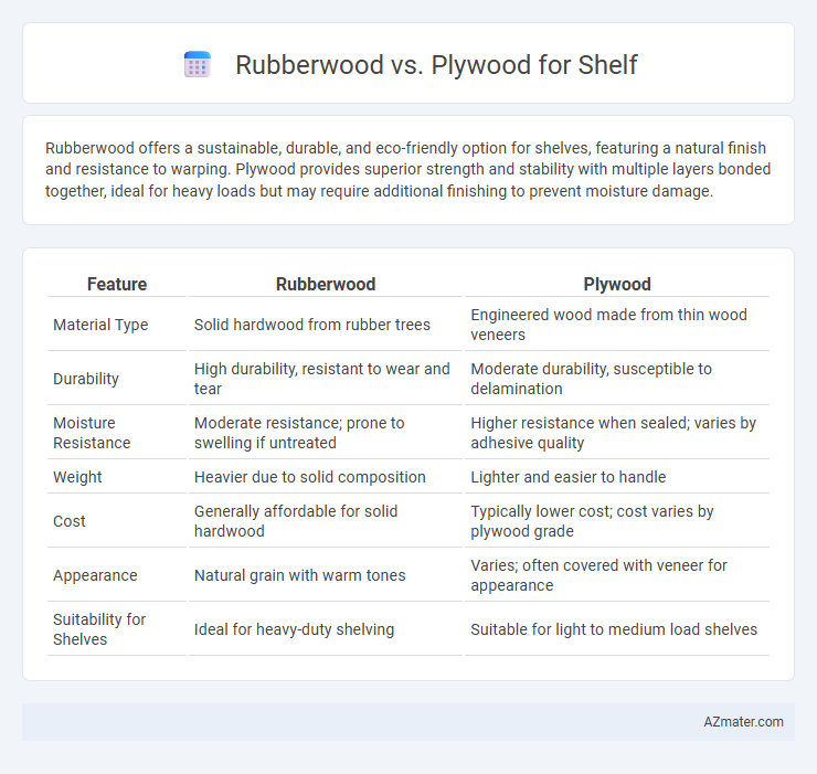 Rubberwood vs. Plywood for Shelf - What is The Difference?