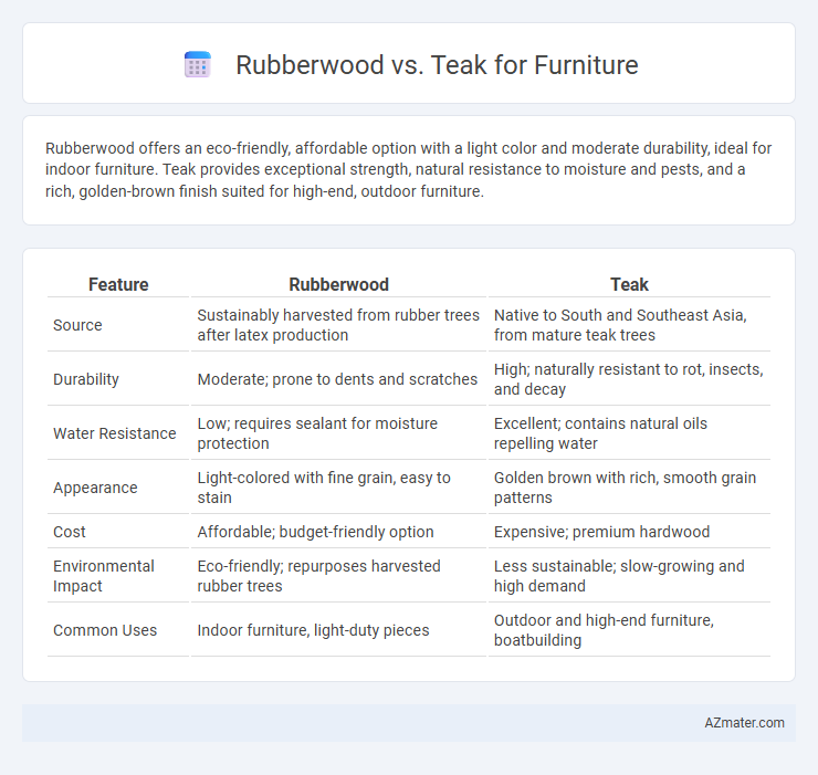 Rubberwood vs. Teak for Furniture - What is The Difference?