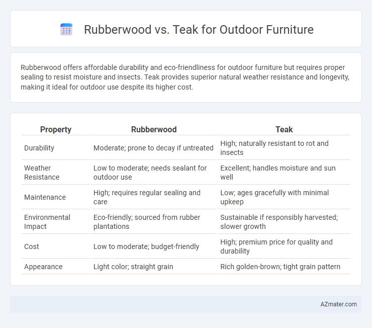 Rubberwood vs. Teak for Outdoor Furniture - What is The Difference?