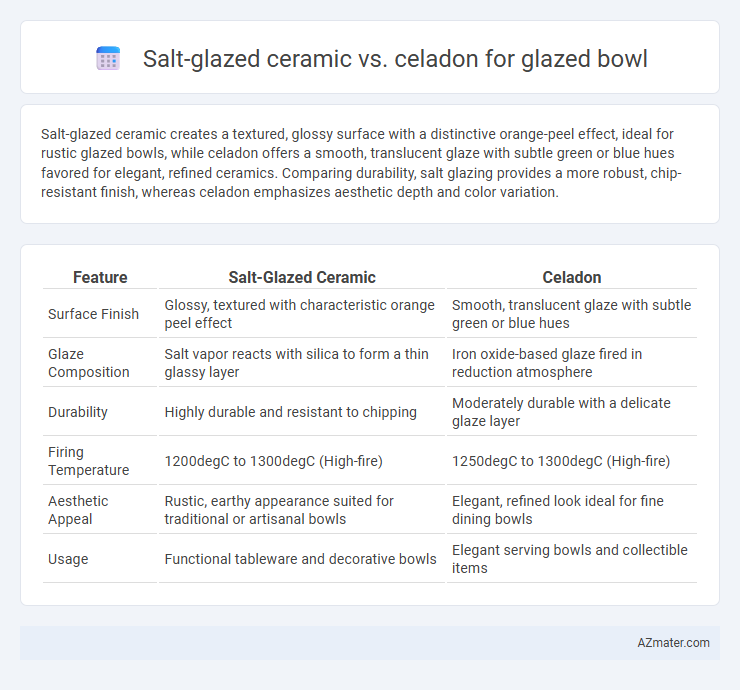 Salt-glazed ceramic vs. celadon for glazed bowl - What is The Difference?