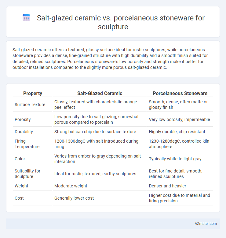 Salt-glazed ceramic vs. porcelaneous stoneware for sculpture - What is The Difference?