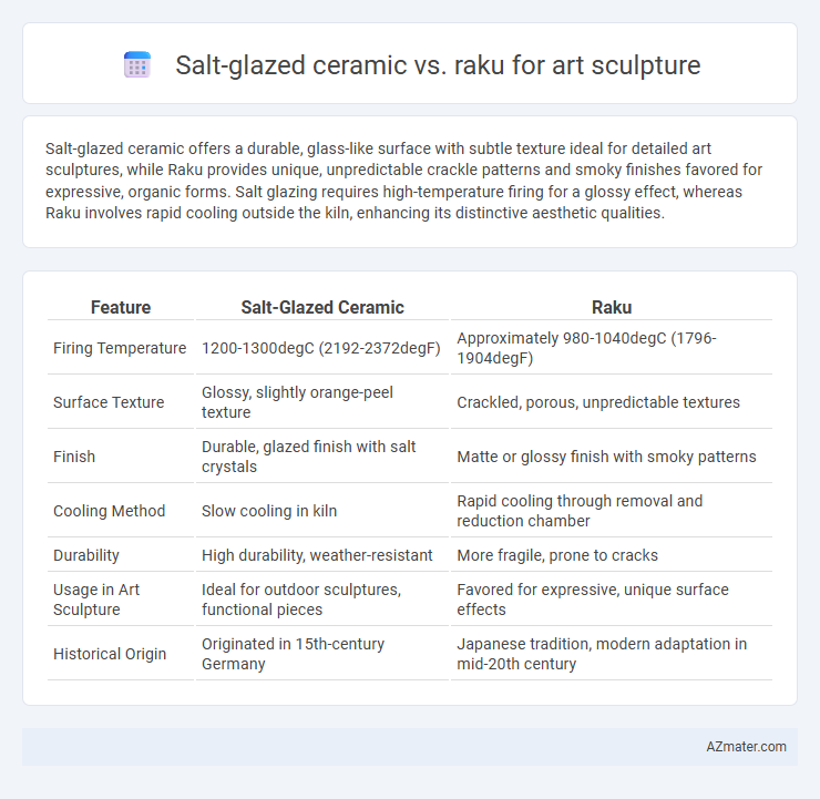 Salt-glazed ceramic vs. raku for art sculpture - What is The Difference?
