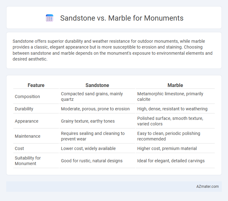 Sandstone vs. Marble for Monuments - What is The Difference?