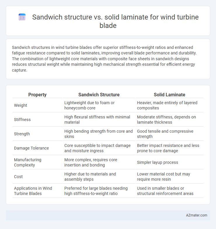 Sandwich structure vs. solid laminate for wind turbine blade - What is The Difference?