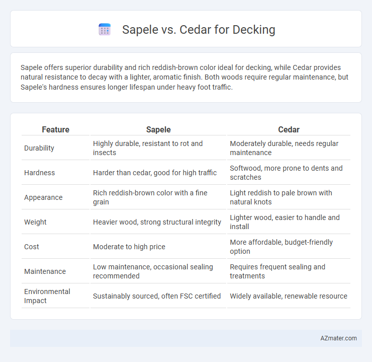 Sapele vs. Cedar for Decking - What is The Difference?