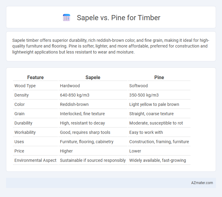 Sapele vs. Pine for Timber - What is The Difference?