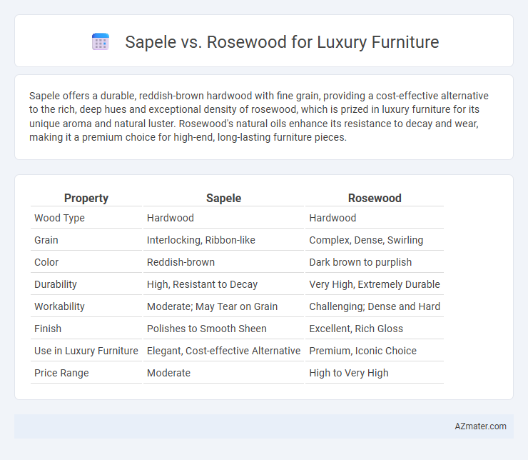 Sapele vs. Rosewood for Luxury Furniture - What is The Difference?