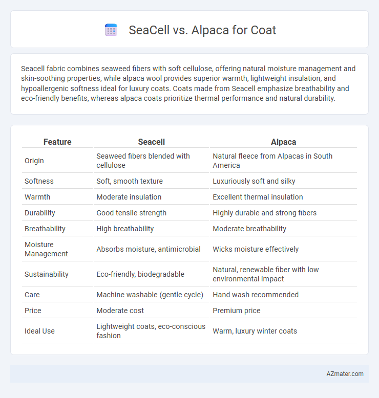 SeaCell vs. Alpaca for Coat - What is The Difference?