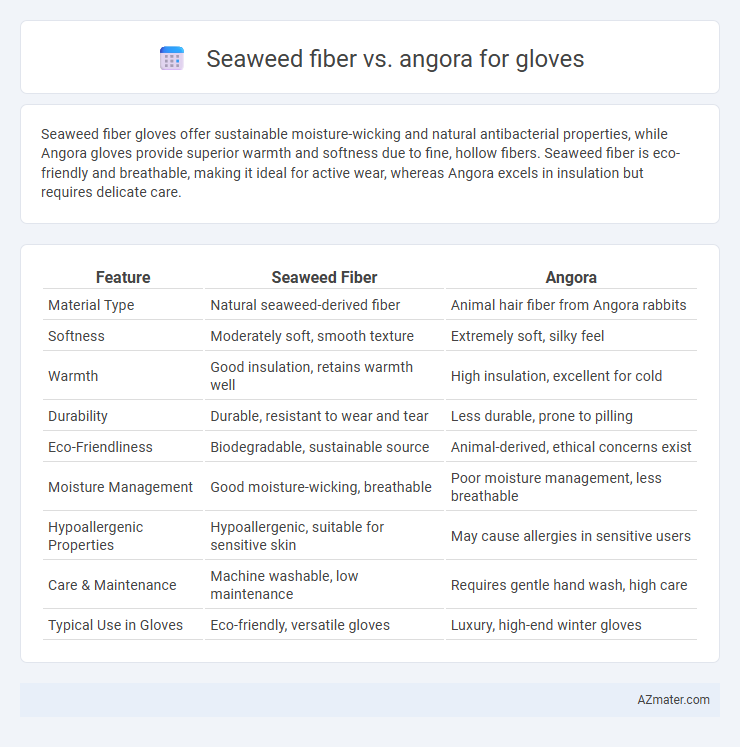 Seaweed fiber vs. angora for gloves - What is The Difference?