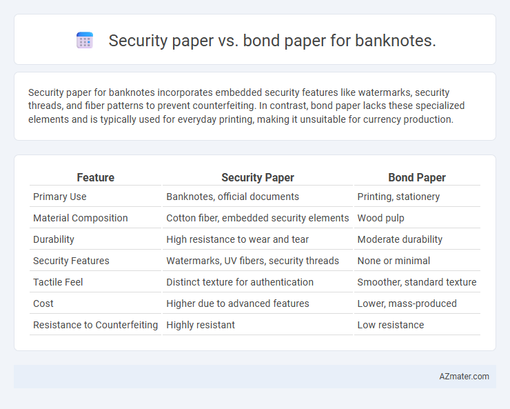 Security paper vs. bond paper for banknotes. - What is The Difference?