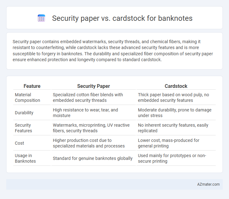 Security paper vs. cardstock for banknotes - What is The Difference?