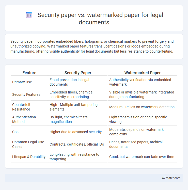Security paper vs. watermarked paper for legal documents - What is The Difference?