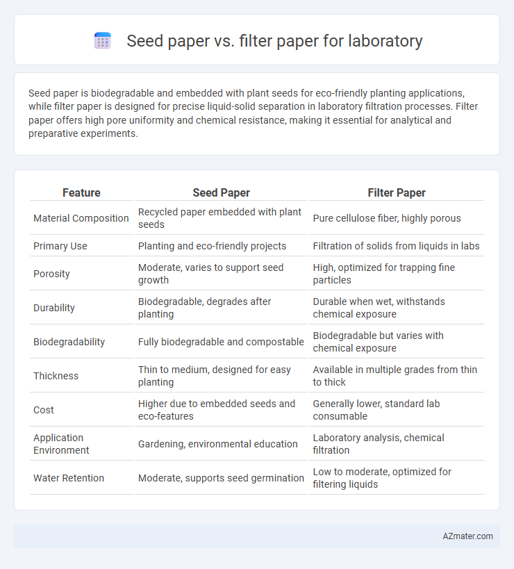 Seed paper vs. filter paper for laboratory - What is The Difference?