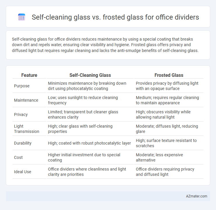 Self-cleaning glass vs. frosted glass for office dividers - What is The Difference?