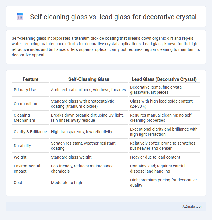 Self-cleaning glass vs. lead glass for decorative crystal - What is The Difference?