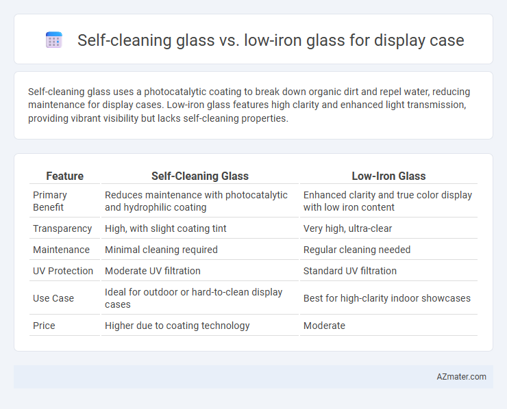Self-cleaning glass vs. low-iron glass for display case - What is The Difference?