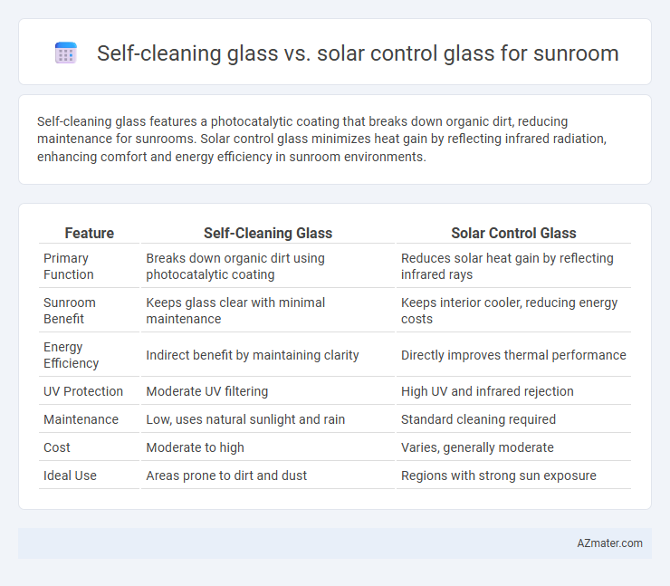 Self-cleaning glass vs. solar control glass for sunroom - What is The Difference?