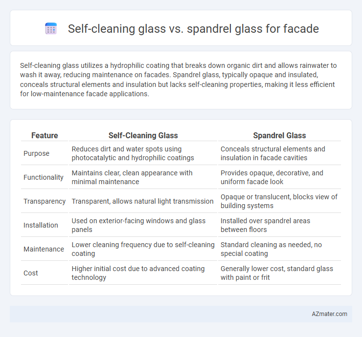 Self-cleaning glass vs. spandrel glass for facade - What is The Difference?