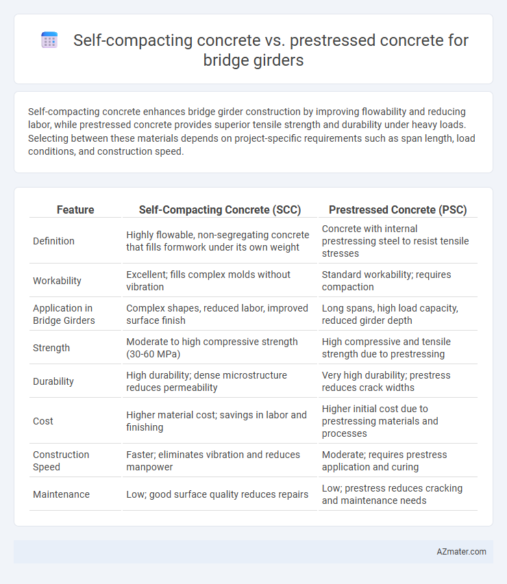Self-compacting concrete vs. prestressed concrete for bridge girders - What is The Difference?