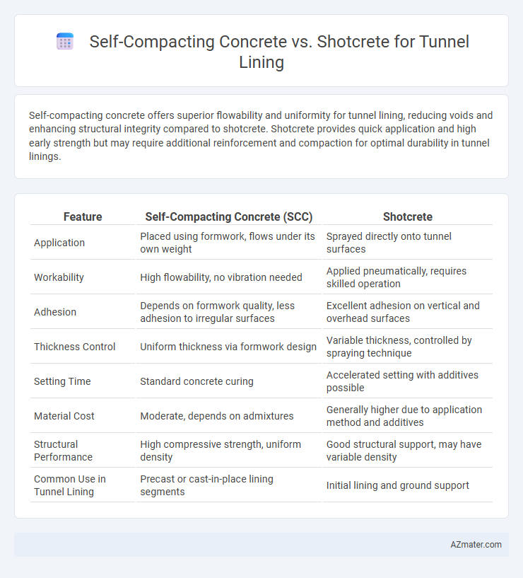 Self-Compacting Concrete vs. Shotcrete for Tunnel Lining - What is The Difference?