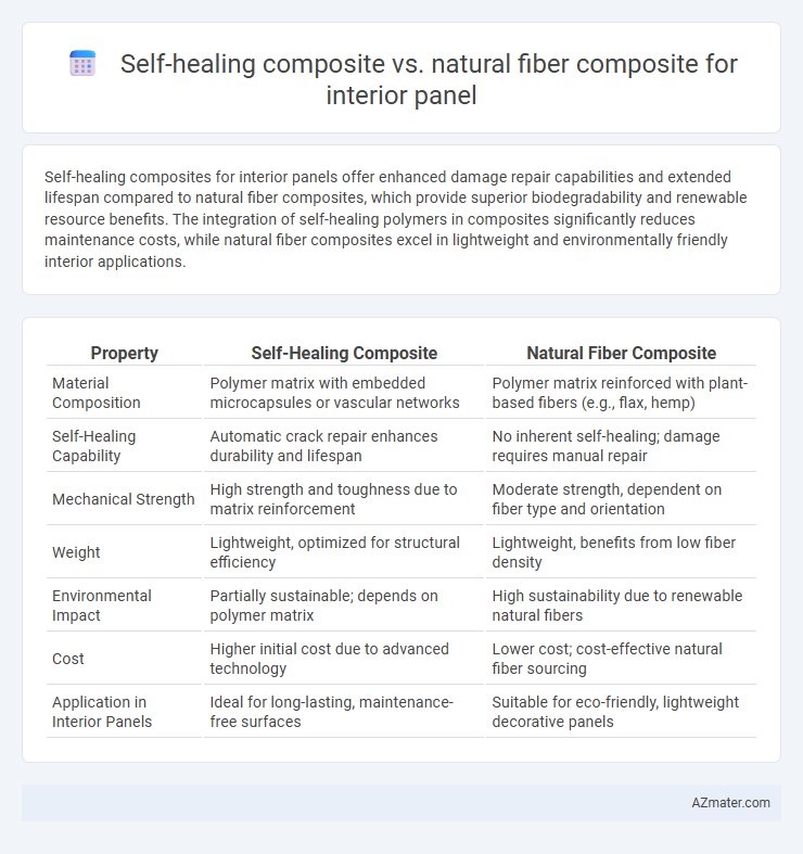 Self-healing composite vs. natural fiber composite for interior panel - What is The Difference?