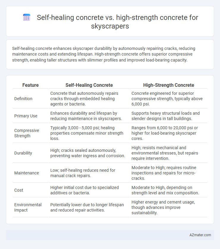 Self-healing concrete vs. high-strength concrete for skyscrapers - What is The Difference?