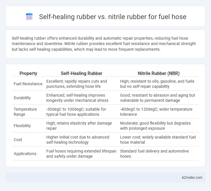 Self-healing rubber vs. nitrile rubber for fuel hose - What is The Difference?
