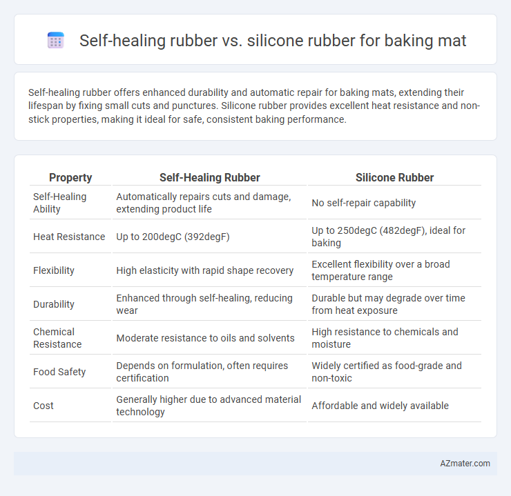 Self-healing rubber vs. silicone rubber for baking mat - What is The Difference?