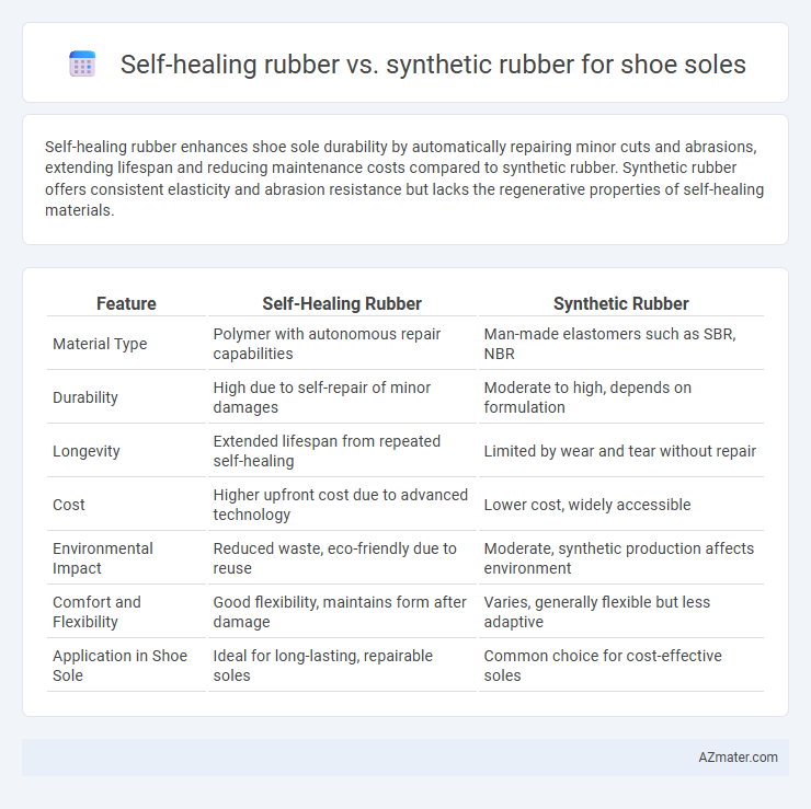 Self-healing rubber vs. synthetic rubber for shoe soles - What is The Difference?
