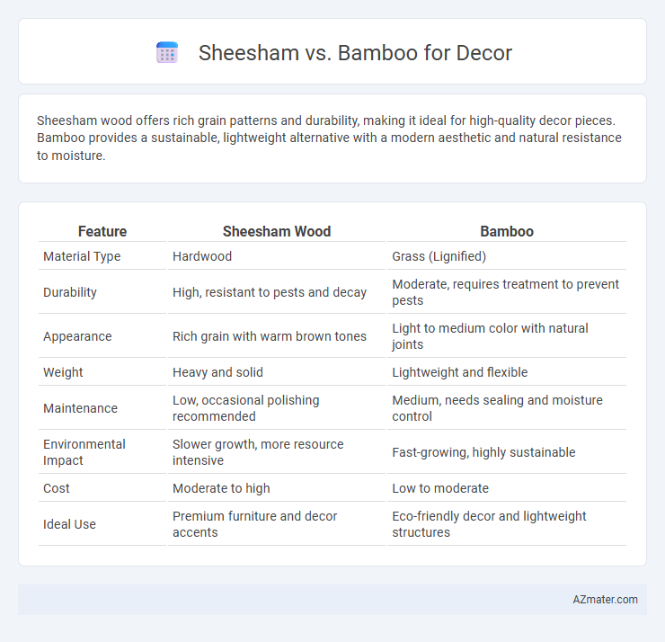 Sheesham vs. Bamboo for Decor - What is The Difference?