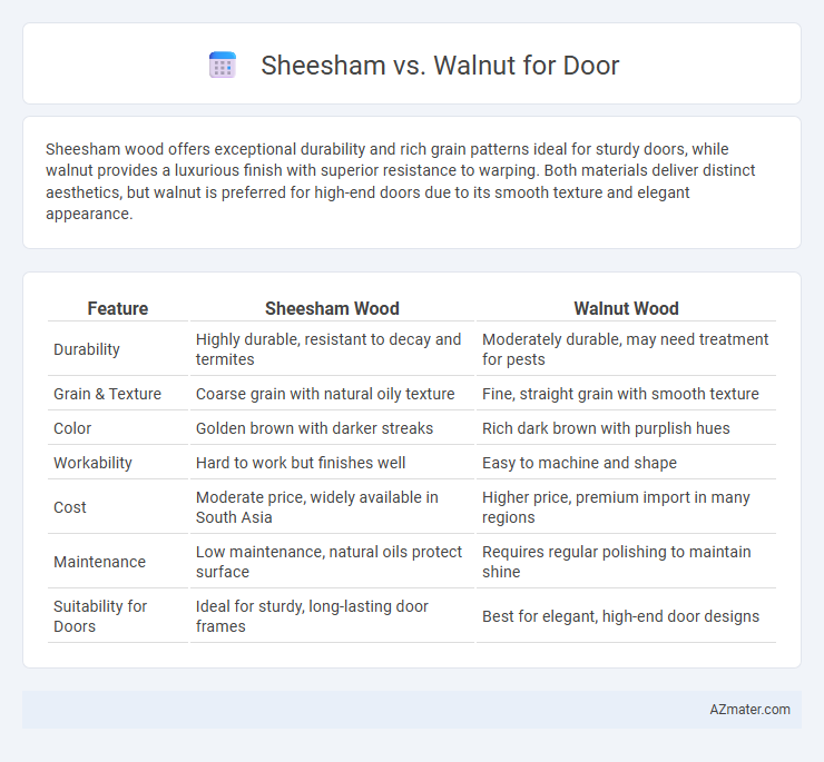 Sheesham vs. Walnut for Door - What is The Difference?