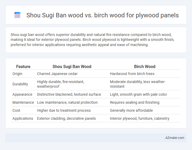 Shou Sugi Ban wood vs. birch wood for plywood panels - What is The Difference?