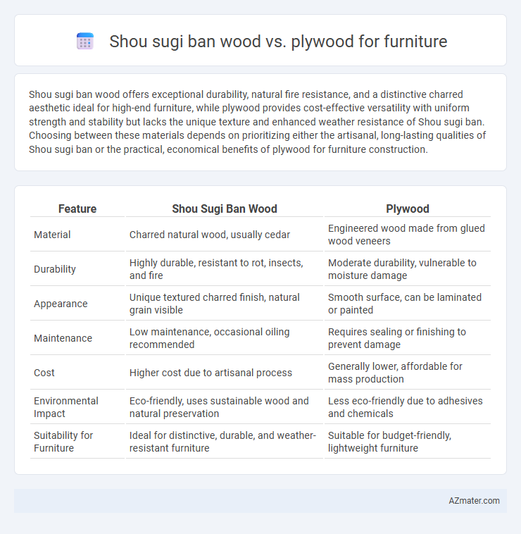 Shou sugi ban wood vs. plywood for furniture - What is The Difference?