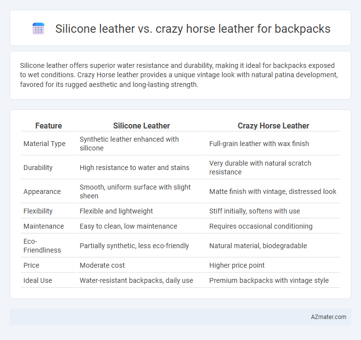 Silicone leather vs. crazy horse leather for backpacks - What is The Difference?