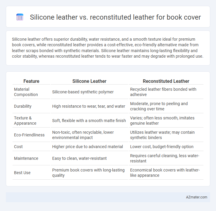 Silicone leather vs. reconstituted leather for book cover - What is The Difference?